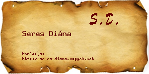 Seres Diána névjegykártya